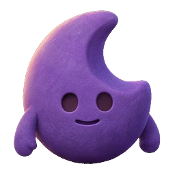 Jabu, Gemigo violet en forme de croissant.